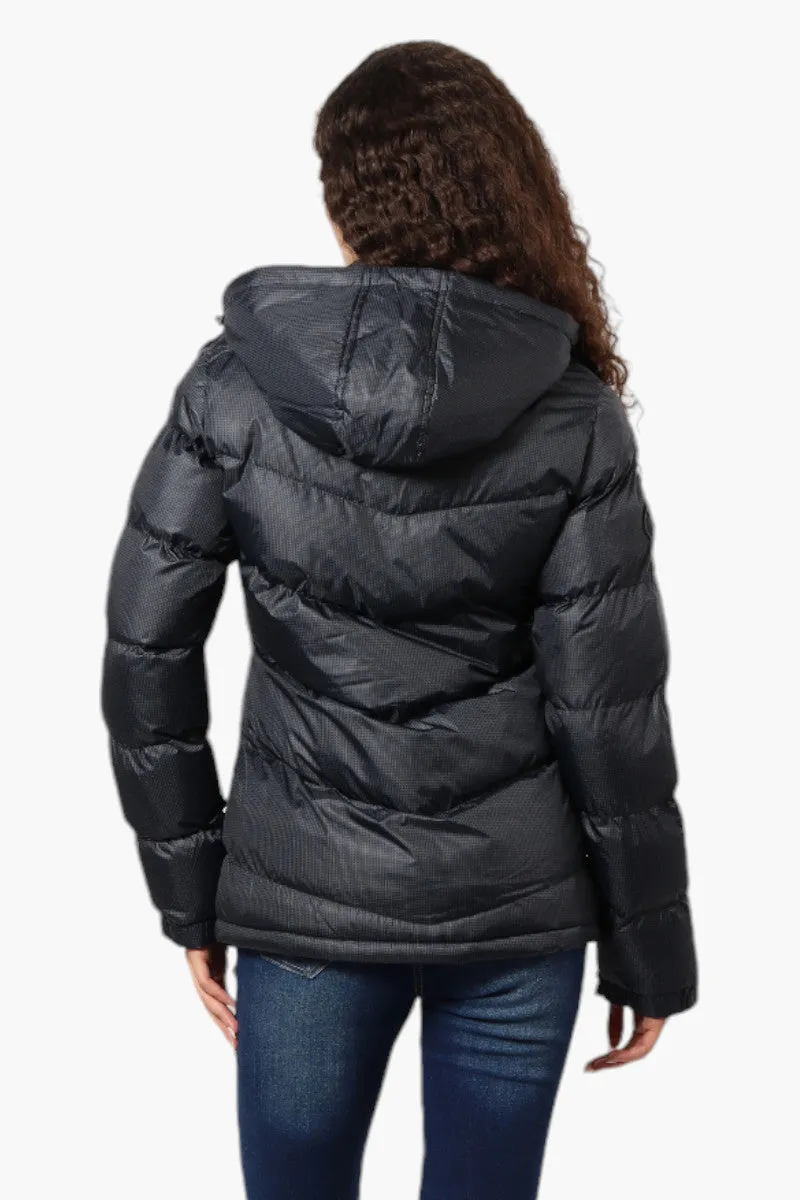 Canada Weather Gear Grid Pattern Bomber Jacket - Black sold by Fairweather product image thumbnail 4