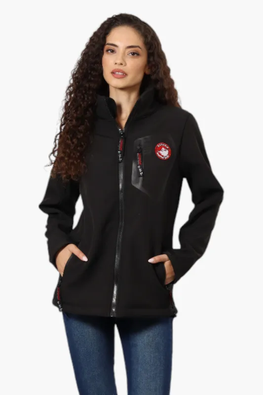 Canada Weather Gear Fleece Lined Zip Pocket Lightweight Jacket - Black sold by Fairweather