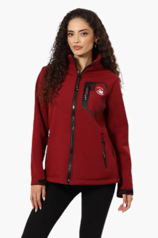 Canada Weather Gear Fleece Lined Zip Pocket Lightweight Jacket - Red sold by Fairweather