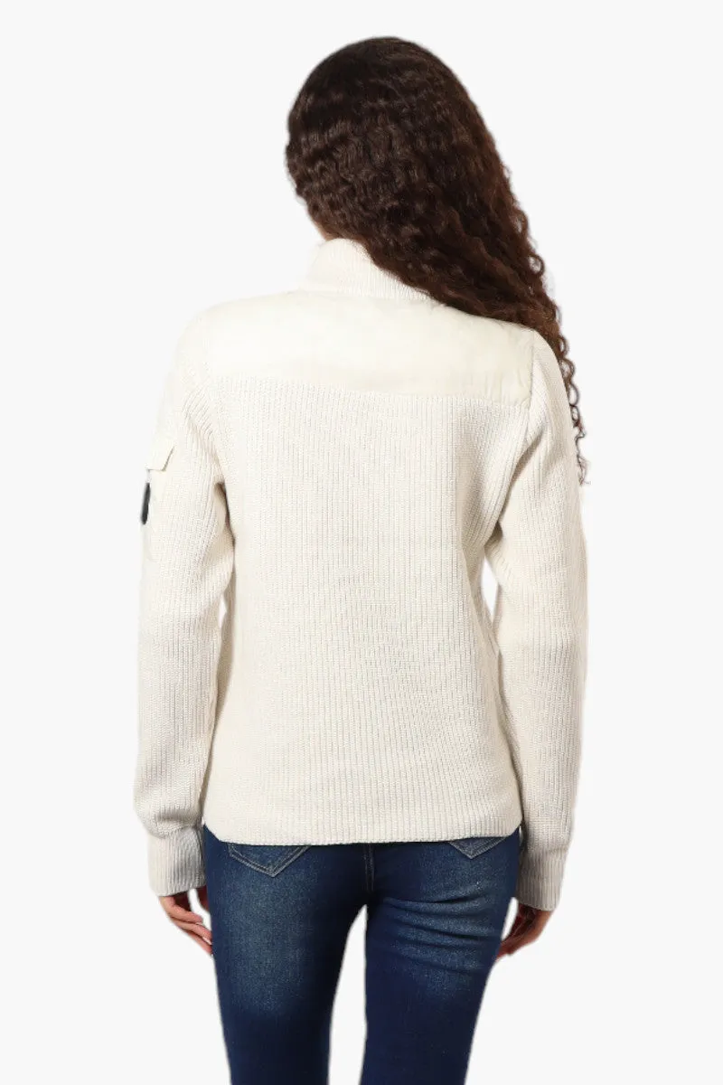 Canada Weather Gear Sweater Knit Polyfill Lightweight Jacket - White sold by Fairweather product image thumbnail 4