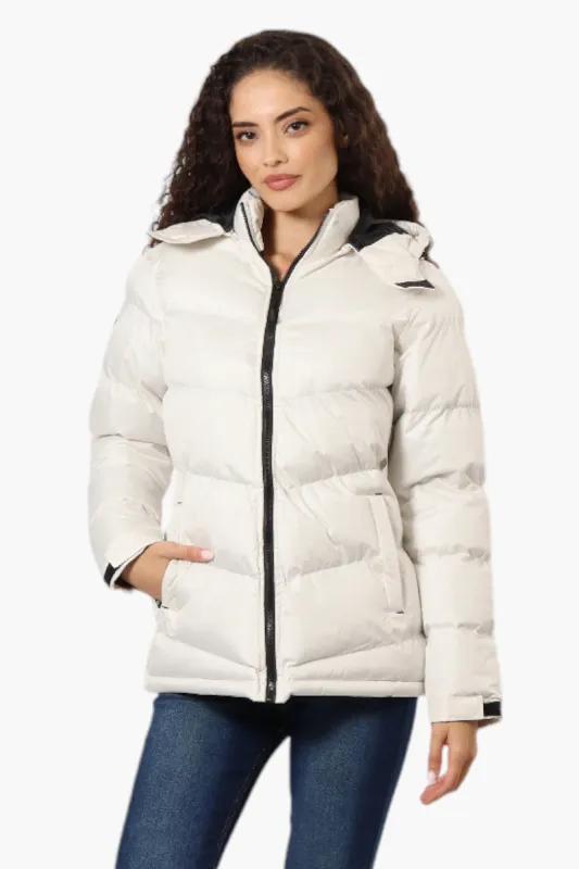 Canada Weather Gear Solid Bubble Bomber Jacket - White sold by Fairweather