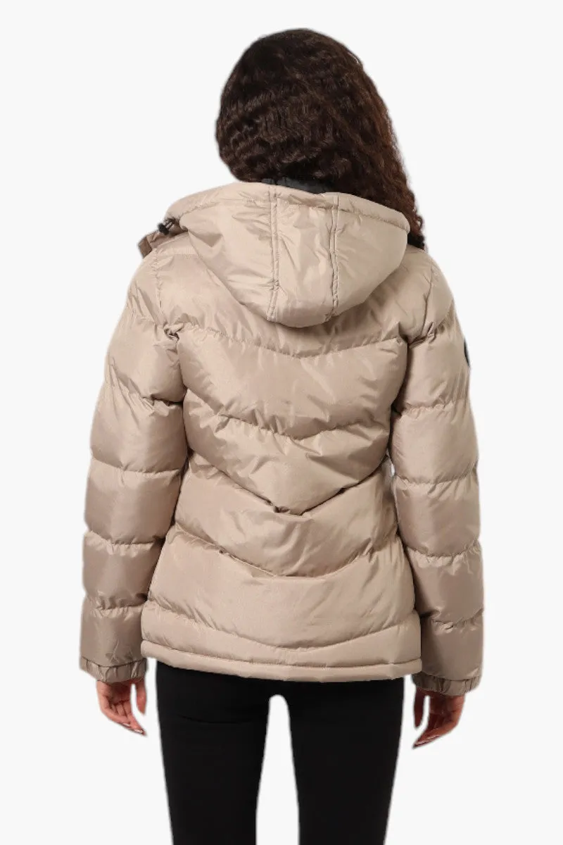 Canada Weather Gear Solid Bubble Bomber Jacket - Taupe sold by Fairweather product image thumbnail 4