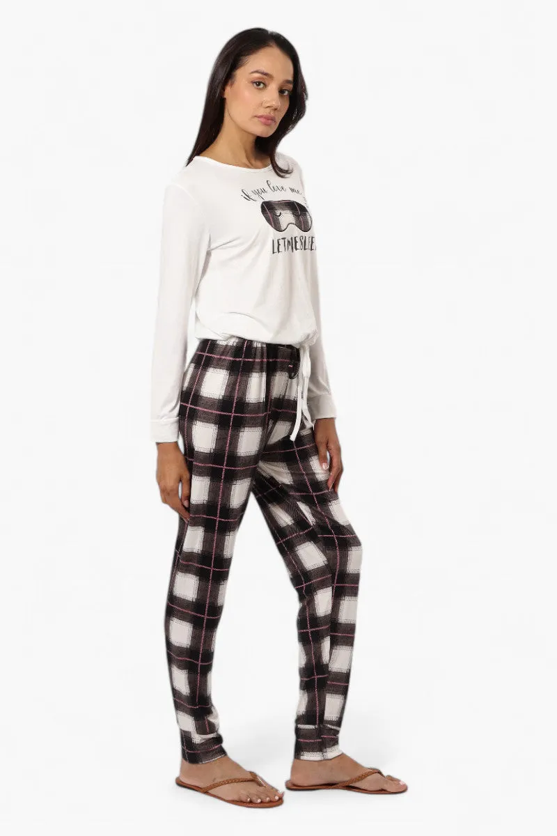 Canada Weather Gear Sleep Print Drawstring Pajama Top - White sold by Fairweather product image thumbnail 2