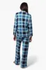 Canada Weather Gear Plaid Wide Leg Pajama Pants - Blue sold by Fairweather