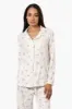 Canada Weather Gear Cats & Dogs Pattern Button Down Pajama Top - White sold by Fairweather