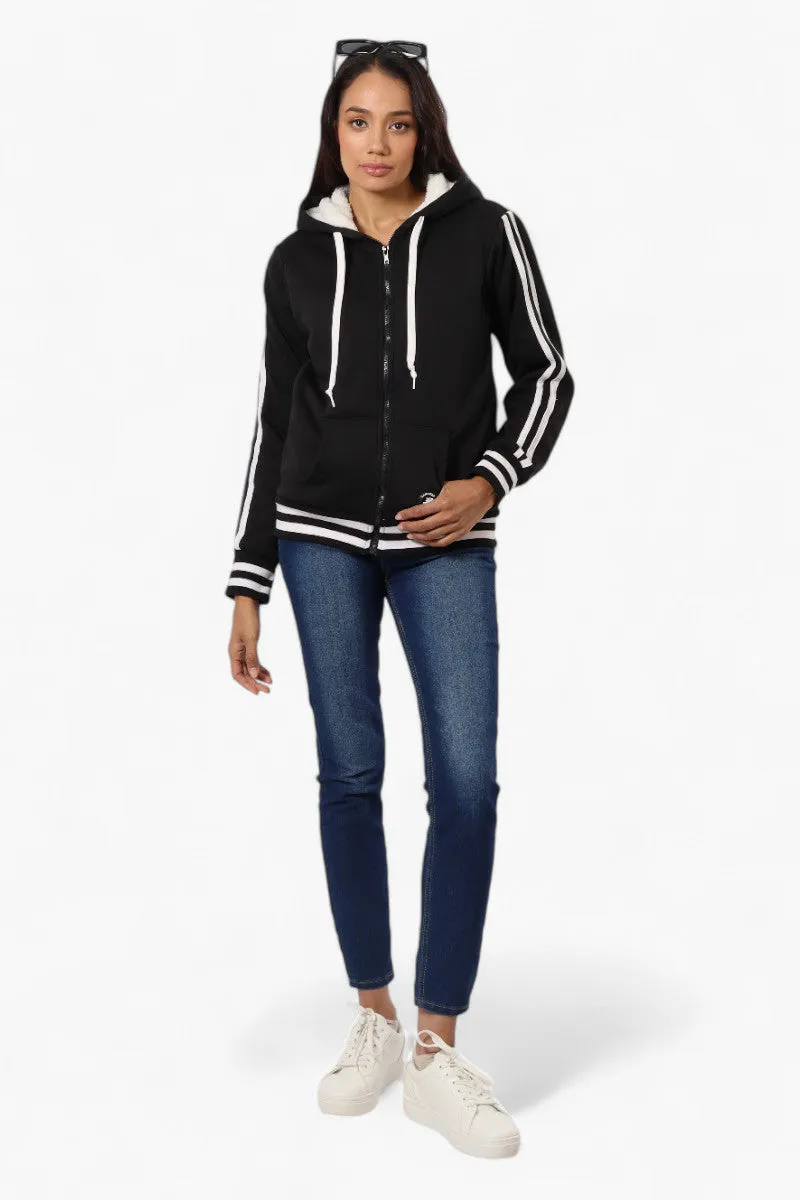 Canada Weather Gear Hooded Sherpa Lined Lightweight Jacket - Black sold by Fairweather product image thumbnail 2