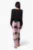 Canada Weather Gear Plaid Tie Waist Jogger Pajama Pants - Pink sold by Fairweather