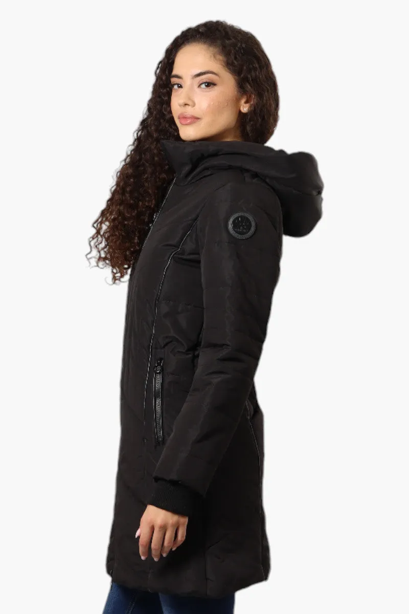 Oppenheimer Double Zip Cinched Waist Parka Jacket - Black sold by Fairweather product image thumbnail 3