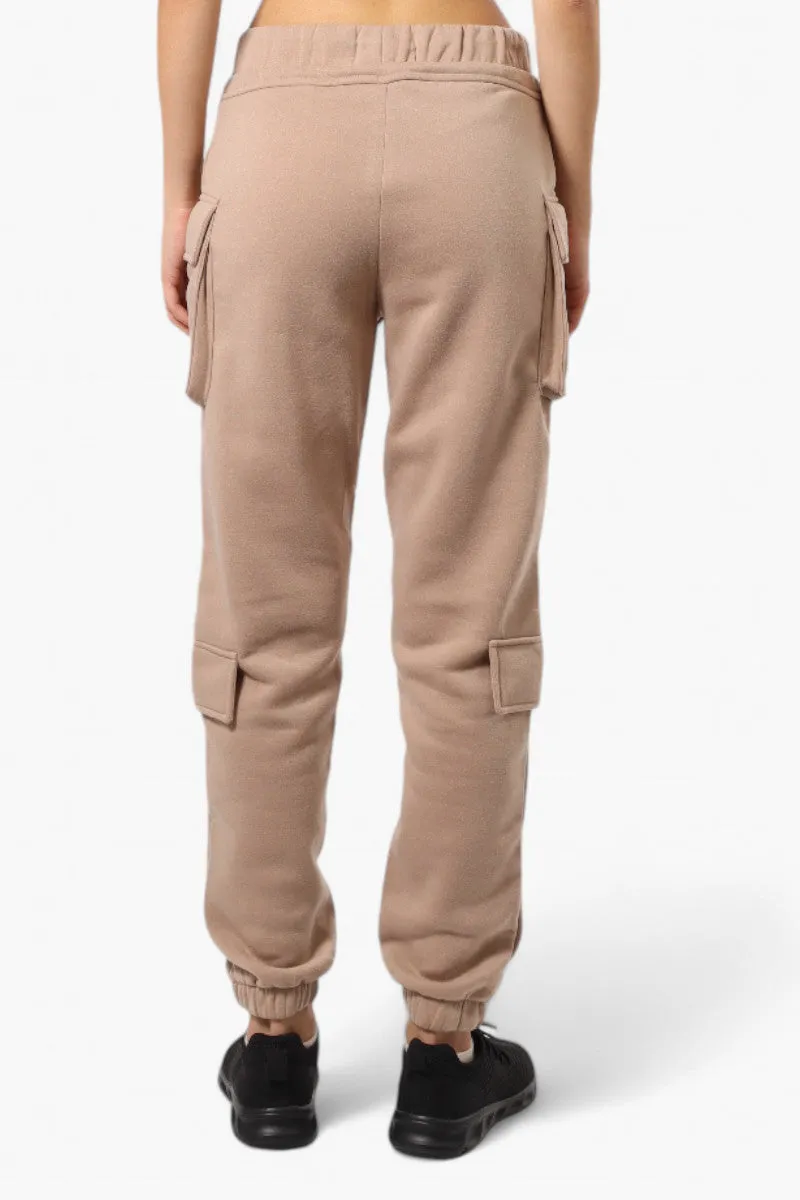 Fahrenheit Tie Waist 4 Pocket Cargo Joggers - Camel sold by Fairweather product image thumbnail 4