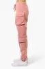 Fahrenheit Tie Waist 4 Pocket Cargo Joggers - Pink sold by Fairweather