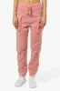 Fahrenheit Tie Waist 4 Pocket Cargo Joggers - Pink sold by Fairweather