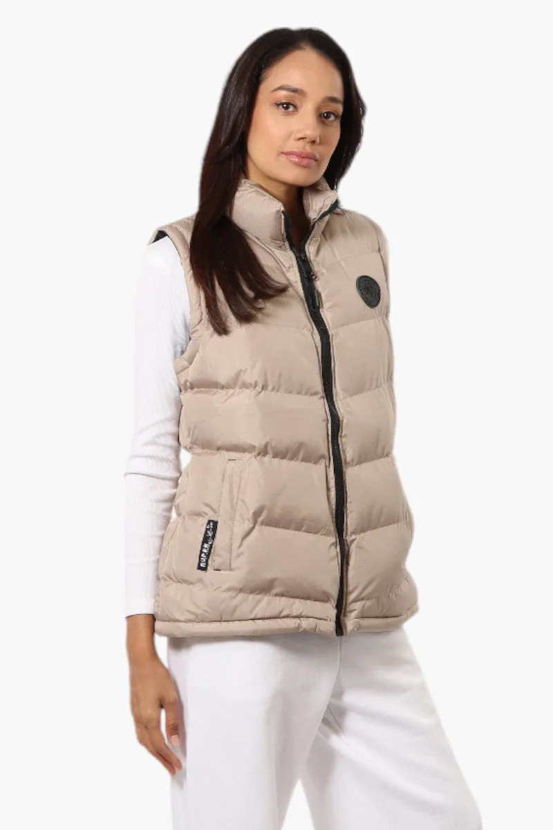 Super Triple Goose Solid Bubble Vest - Beige sold by Fairweather