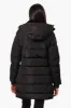 Canada Weather Gear 3/4 Length Bubble Parka Jacket - Black sold by Fairweather