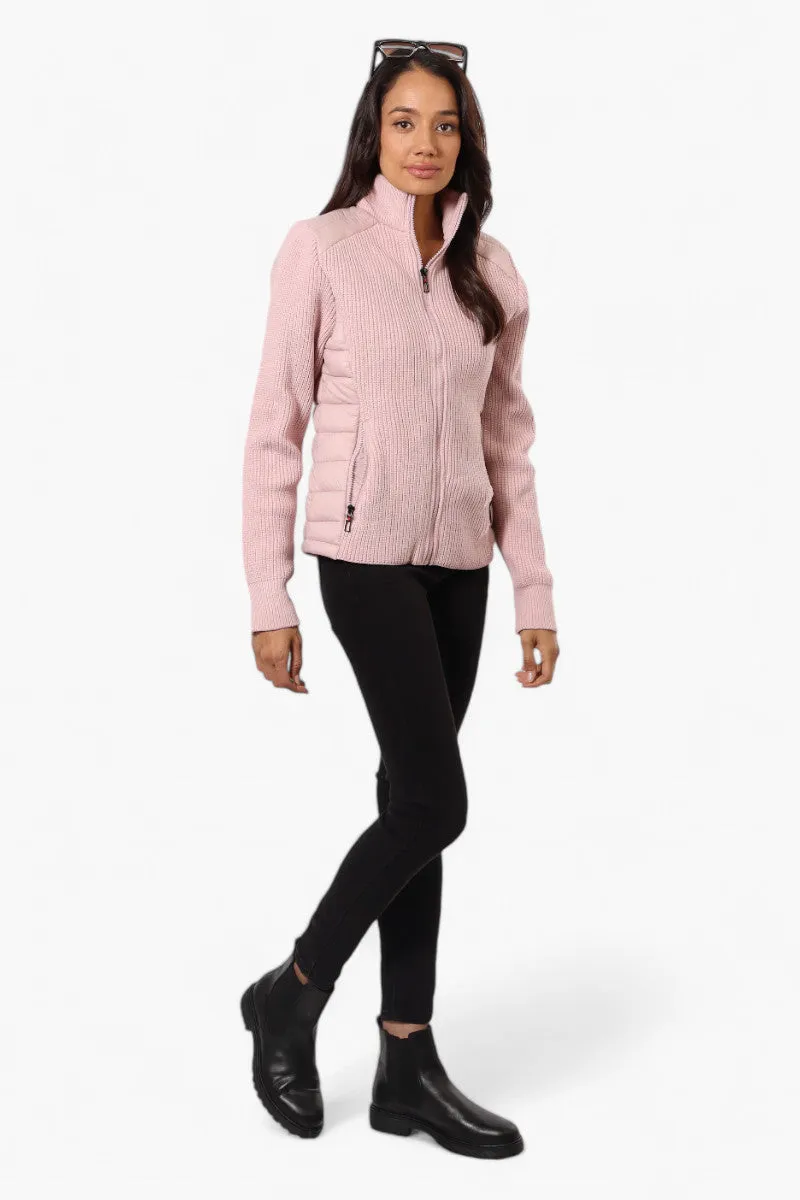 Canada Weather Gear Sweater Knit Zip Up Lightweight Jacket - Pink sold by Fairweather product image thumbnail 2