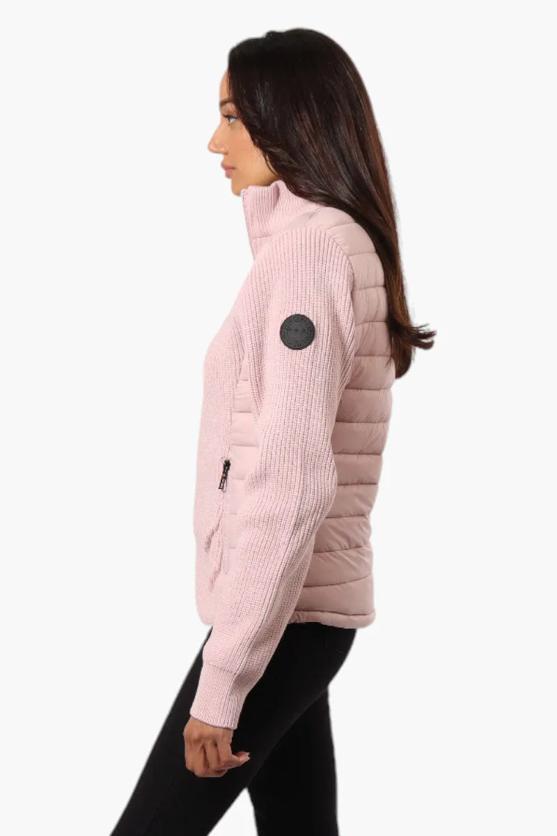 Canada Weather Gear Sweater Knit Zip Up Lightweight Jacket - Pink sold by Fairweather product image thumbnail 3