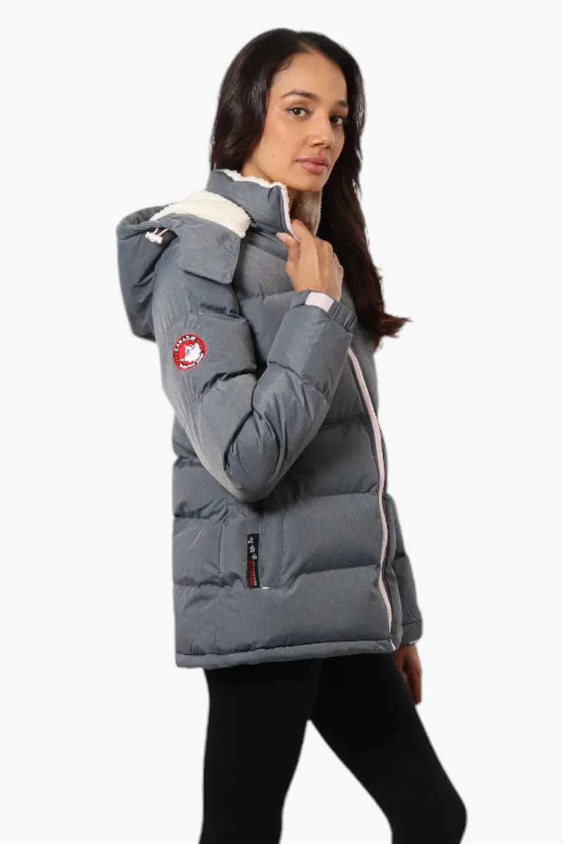 Canada Weather Gear Solid Bubble Bomber Jacket - Grey sold by Fairweather product image thumbnail 3