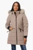 Canada Weather Gear Vegan Fur Hood Puffer Parka Jacket - Beige sold by Fairweather