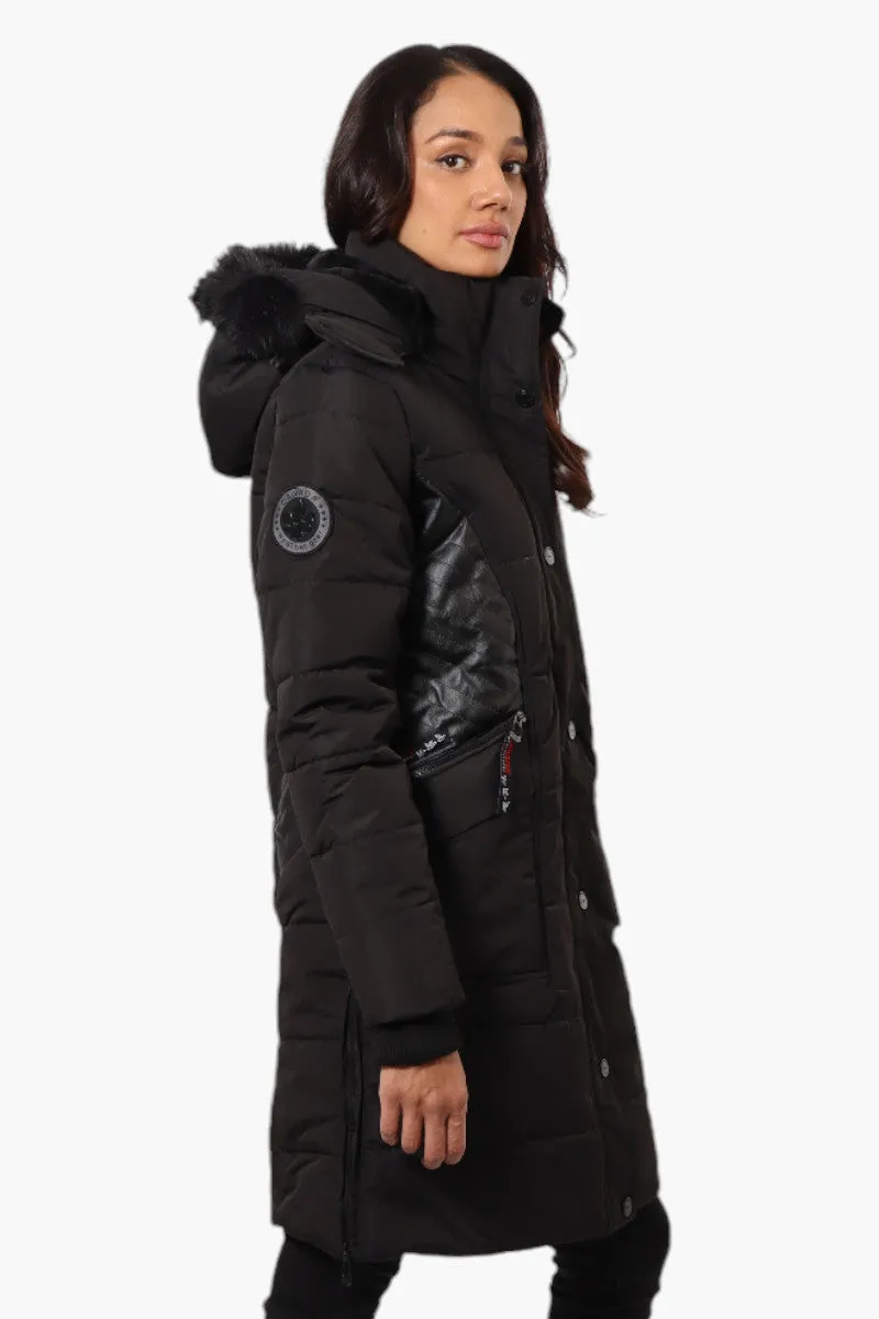 Canada Weather Gear Vegan Leather Insert Parka Jacket - Black sold by Fairweather product image thumbnail 3
