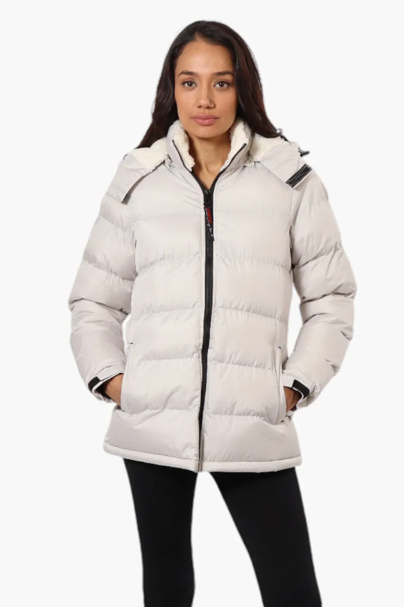 Canada Weather Gear Solid Bubble Bomber Jacket - White sold by Fairweather