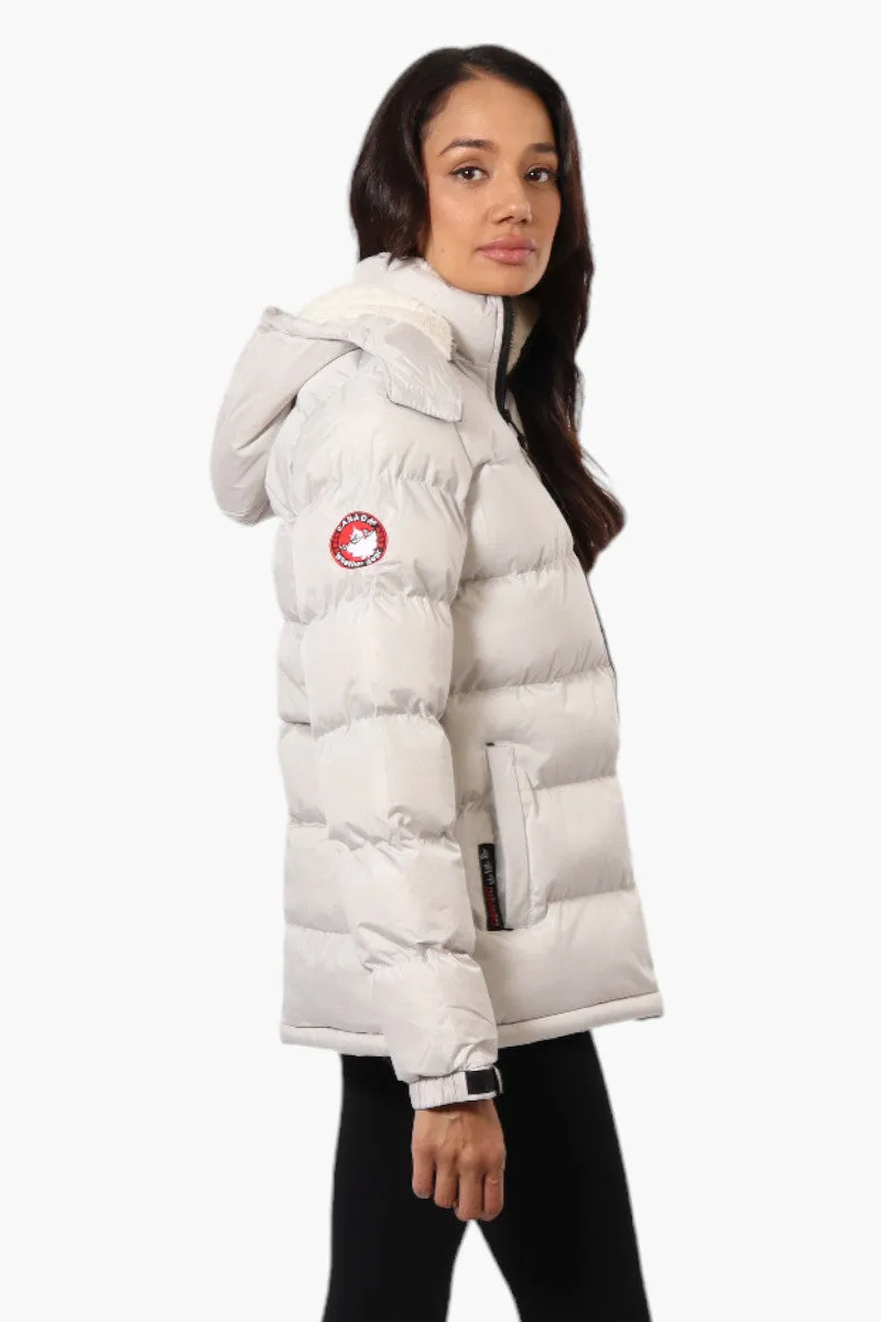 Canada Weather Gear Solid Bubble Bomber Jacket - White sold by Fairweather product image thumbnail 3