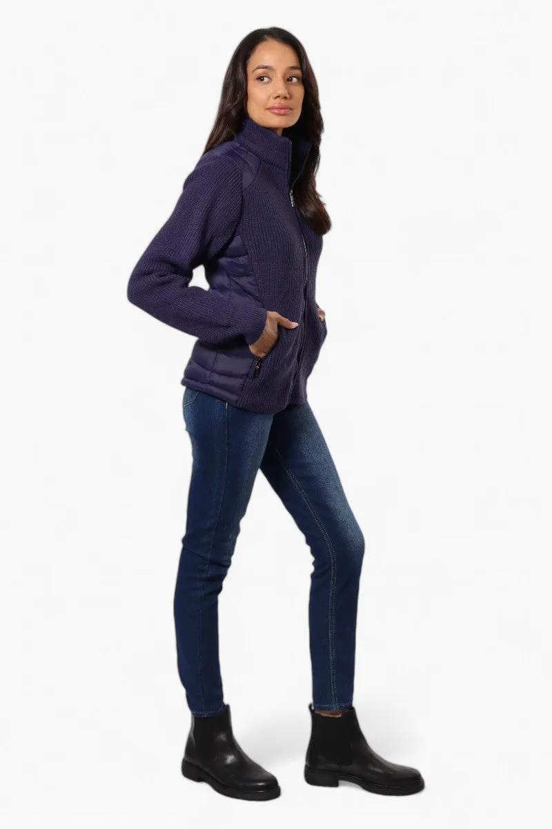 Canada Weather Gear Sweater Knit Zip Up Lightweight Jacket - Navy sold by Fairweather product image thumbnail 2