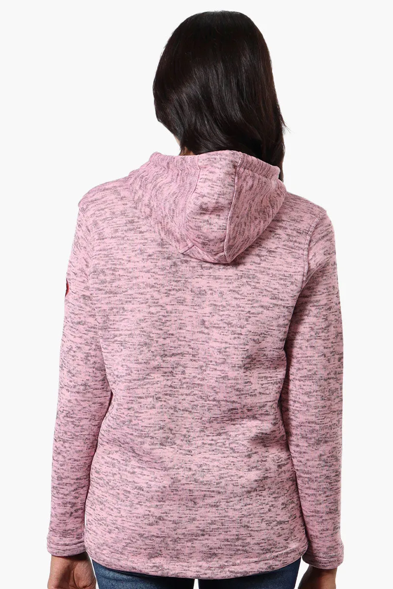 Canada Weather Gear Chest Logo Fleece Hoodie - Pink sold by Fairweather product image thumbnail 3