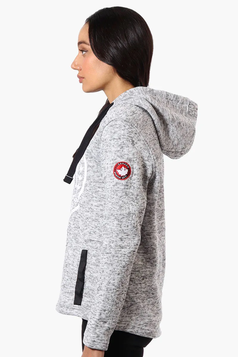 Canada Weather Gear Chest Logo Fleece Hoodie - Grey sold by Fairweather product image thumbnail 2