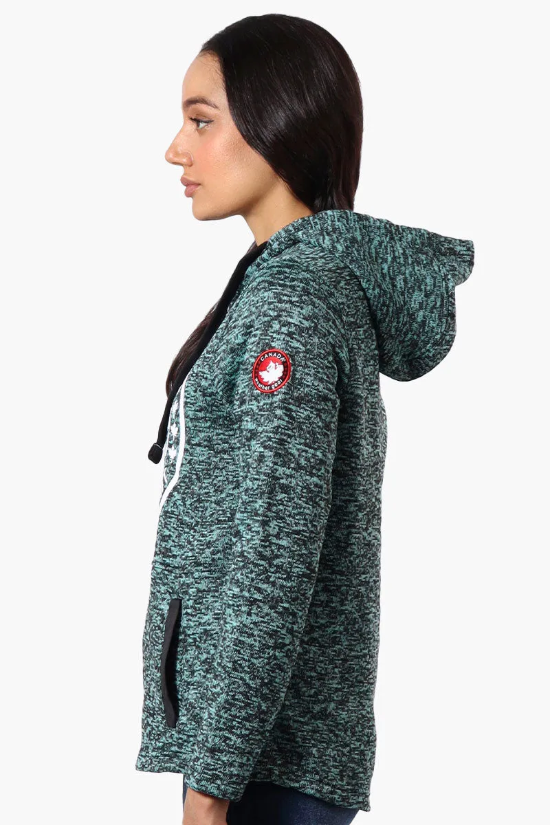 Canada Weather Gear Chest Logo Fleece Hoodie - Teal sold by Fairweather product image thumbnail 2