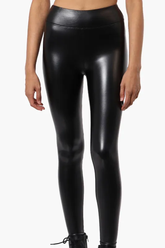 New Look Vegan Leather Leggings - Black sold by Fairweather