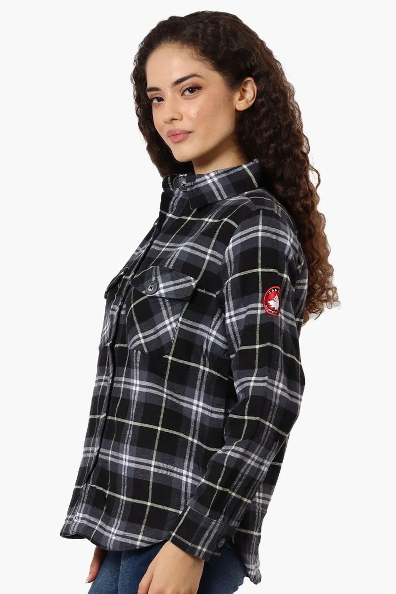 Canada Weather Gear Sherpa Lined Flannel Lightweight Jacket - Black sold by Fairweather product image thumbnail 2