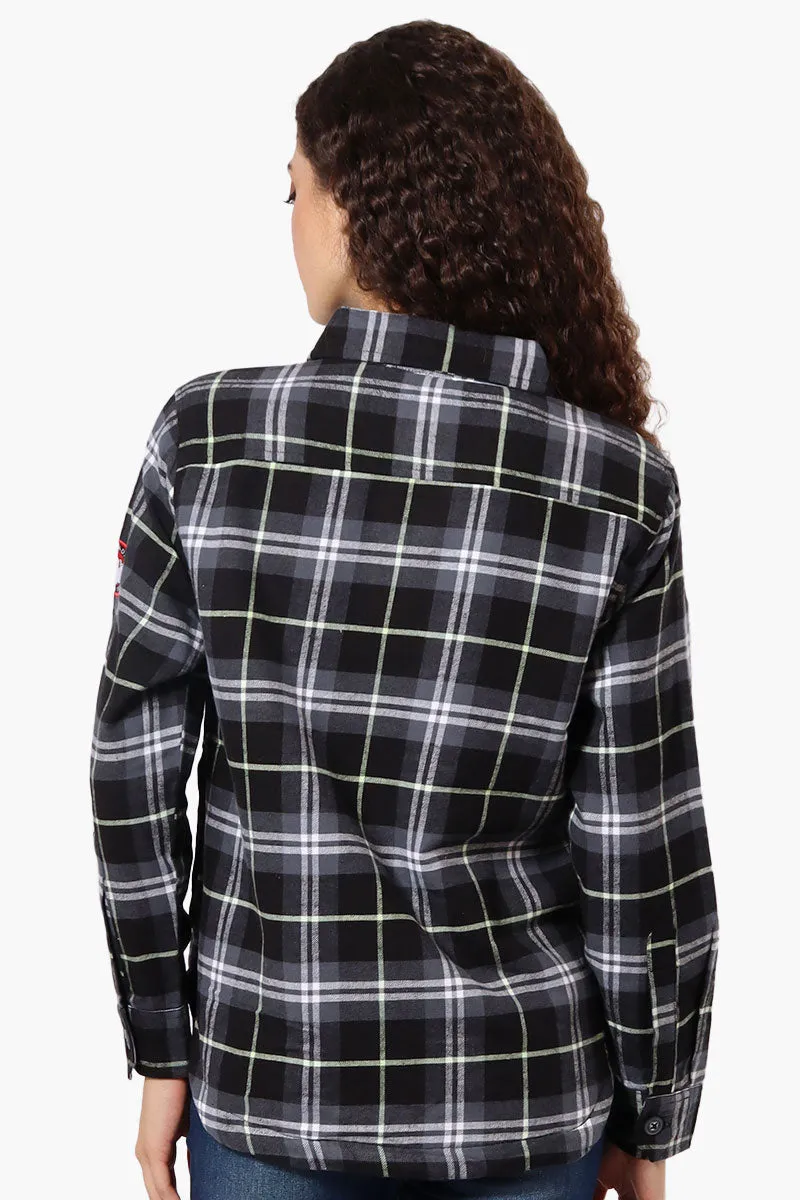 Canada Weather Gear Sherpa Lined Flannel Lightweight Jacket - Black sold by Fairweather product image thumbnail 3