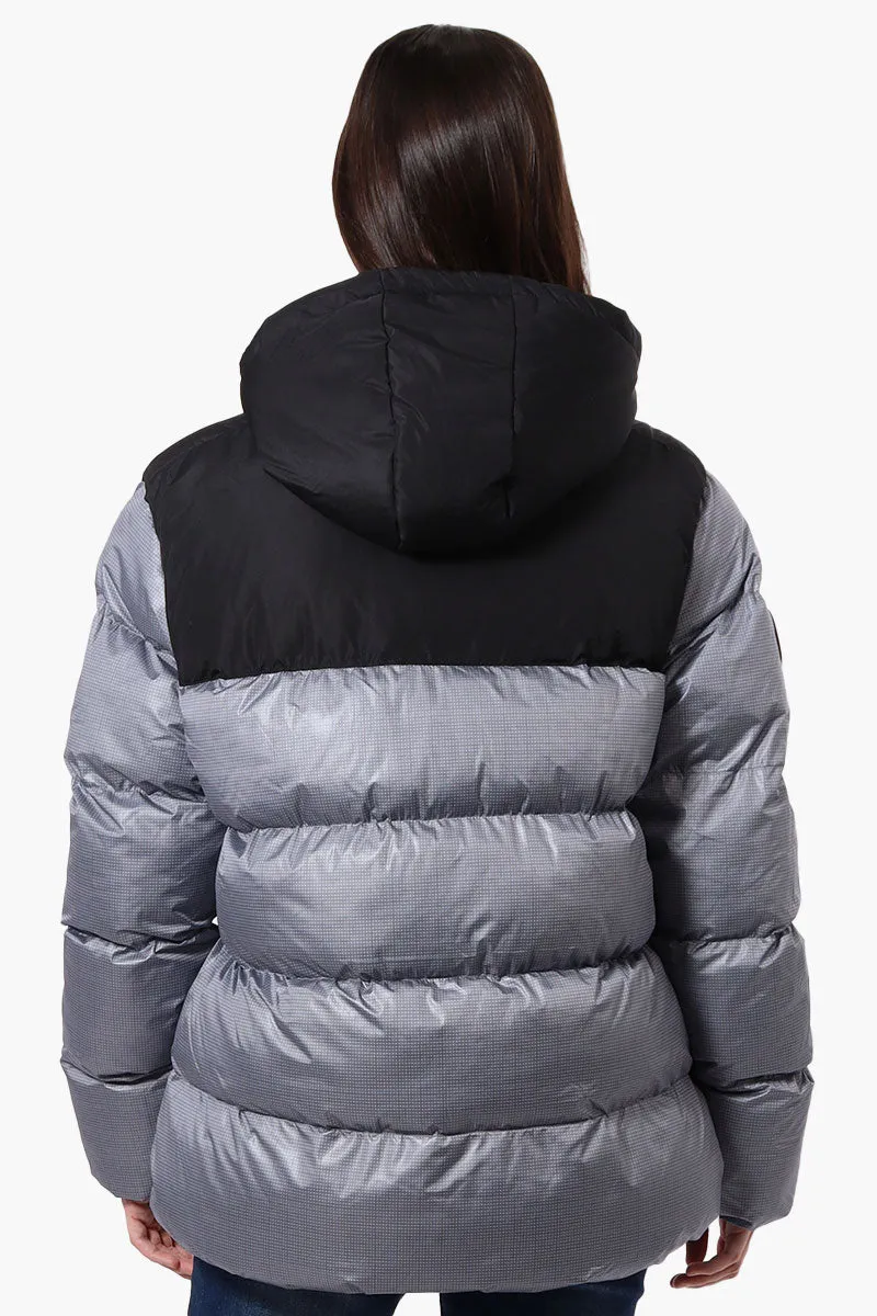 Super Triple Goose Sherpa Lined Bubble Bomber Jacket - Grey sold by Fairweather product image thumbnail 3