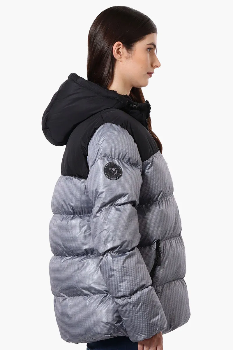 Super Triple Goose Sherpa Lined Bubble Bomber Jacket - Grey sold by Fairweather product image thumbnail 2