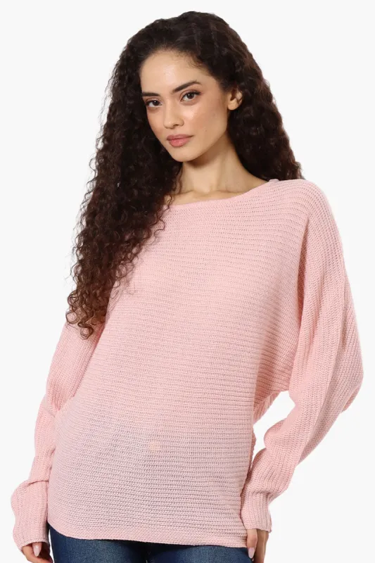 International INC Company Ribbed Pullover Sweater - Pink sold by Fairweather