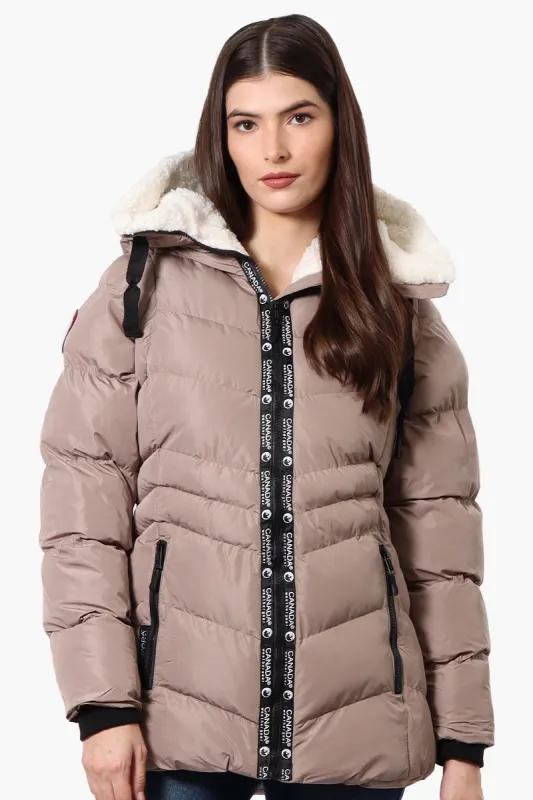 Canada Weather Gear Zip Off Sleeve Bomber Jacket - Beige sold by Fairweather