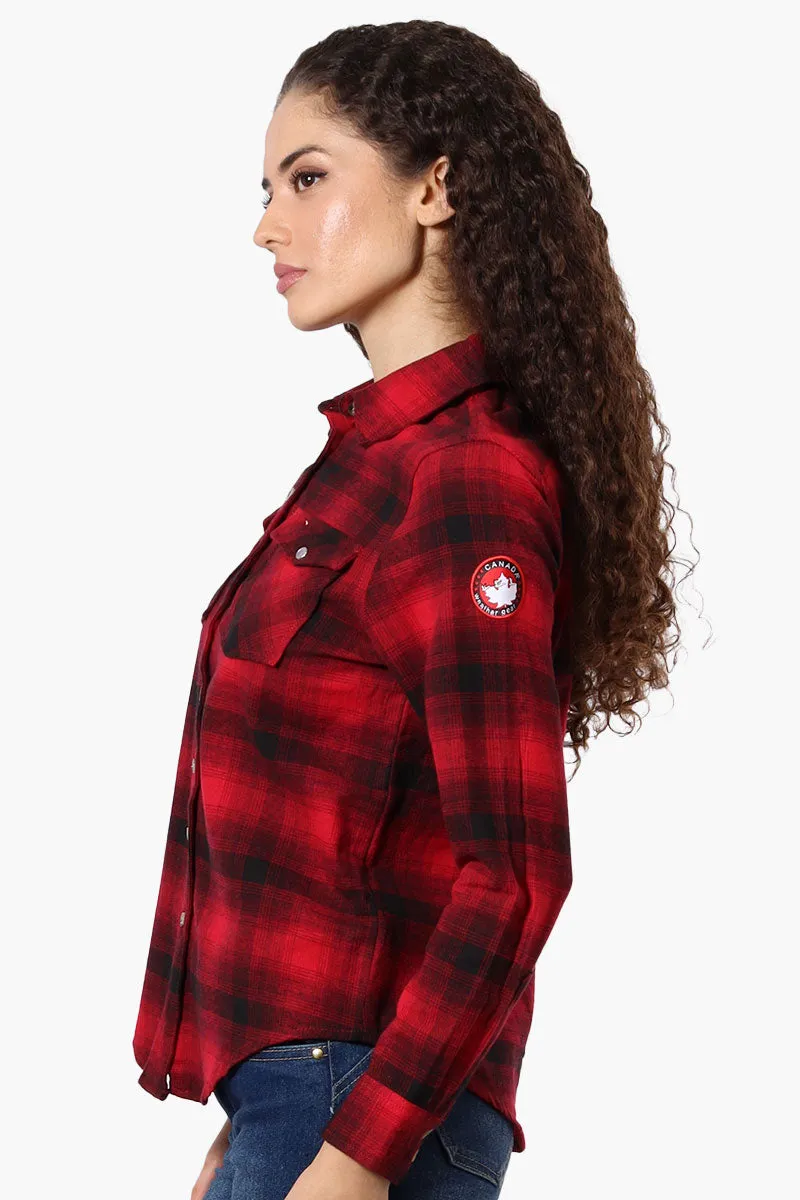Canada Weather Gear Plaid Button Up Shirt - Red sold by Fairweather product image thumbnail 2
