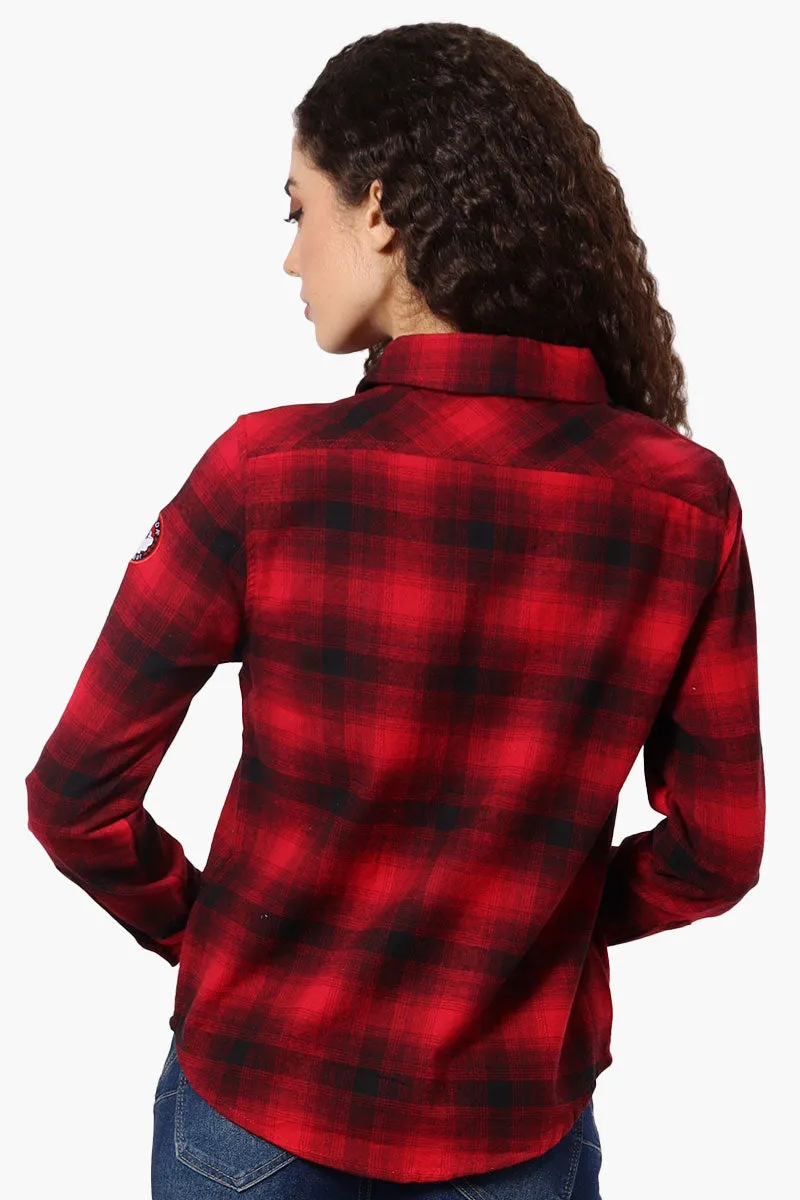 Canada Weather Gear Plaid Button Up Shirt - Red sold by Fairweather product image thumbnail 3
