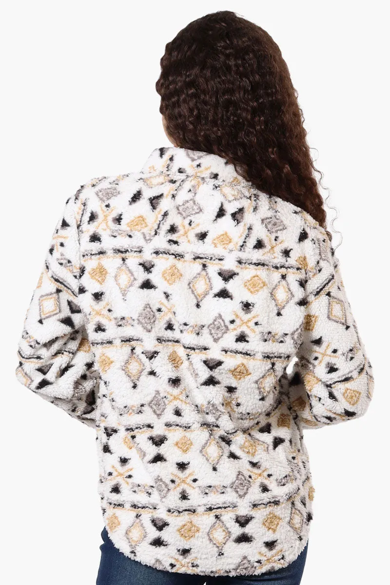 Canada Weather Gear Patterned Sherpa Lightweight Jacket - White sold by Fairweather product image thumbnail 3