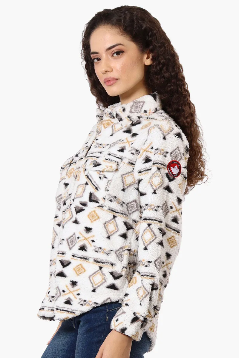 Canada Weather Gear Patterned Sherpa Lightweight Jacket - White sold by Fairweather product image thumbnail 2