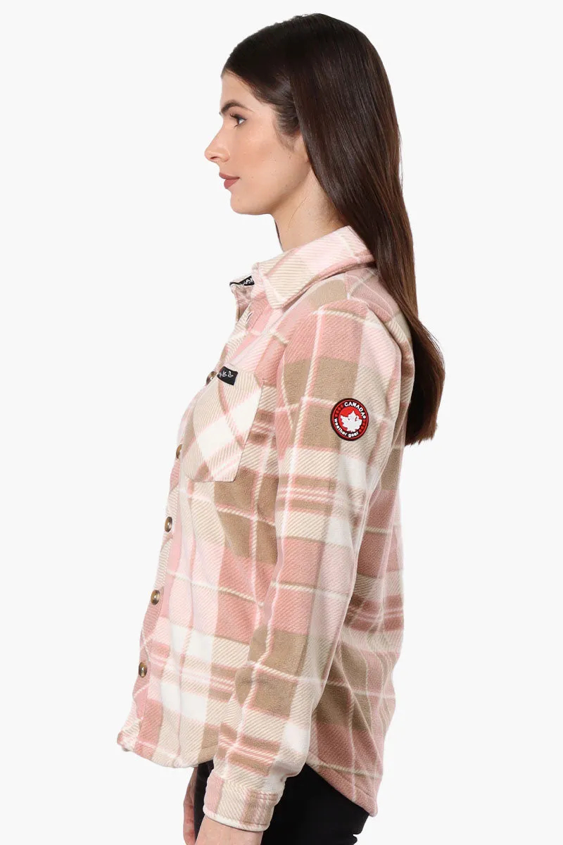 Canada Weather Gear Fleece Plaid Button Up Shirt - Pink sold by Fairweather product image thumbnail 2
