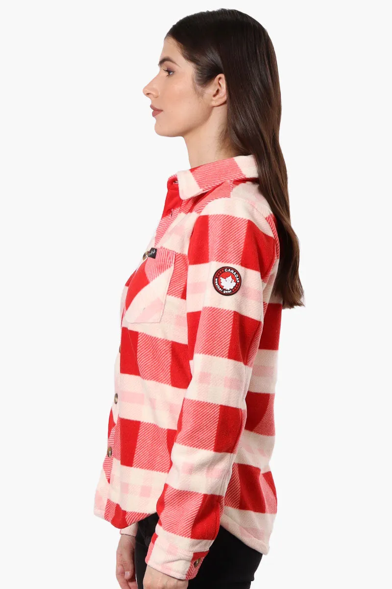 Canada Weather Gear Fleece Plaid Button Up Shirt - Red sold by Fairweather product image thumbnail 2