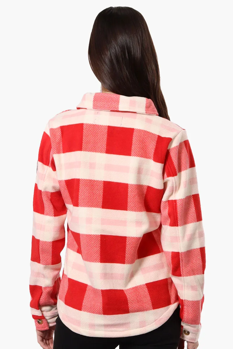 Canada Weather Gear Fleece Plaid Button Up Shirt - Red sold by Fairweather product image thumbnail 3