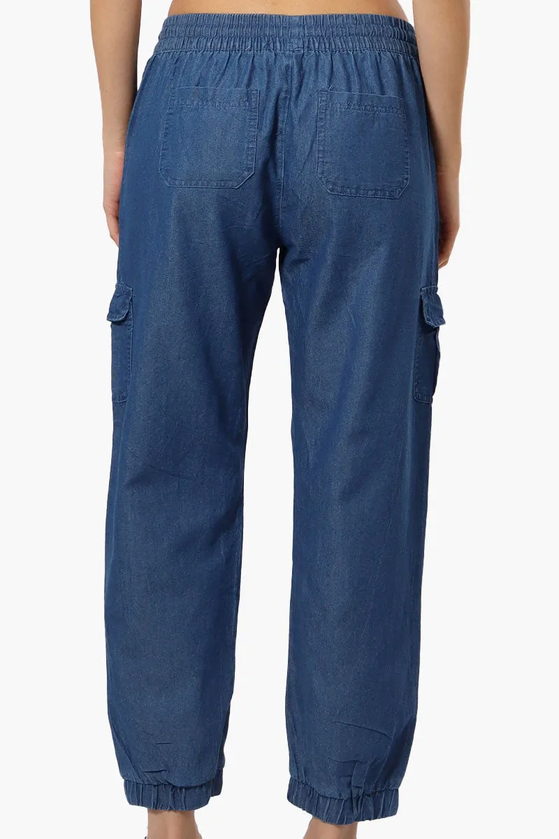 Helium Denim Cargo Jogger Pants - Blue sold by Fairweather product image thumbnail 3