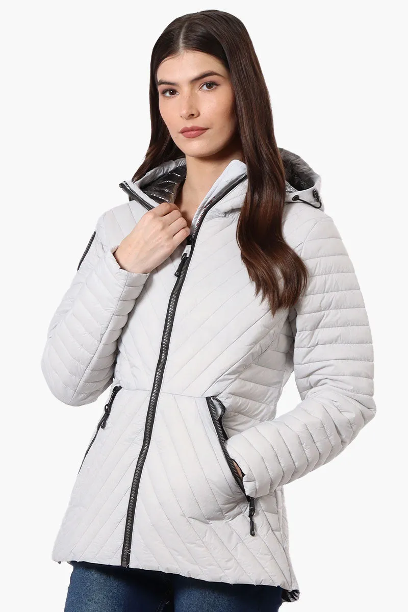 Canada Weather Gear Chevron Quilted Lightweight Jacket - Stone sold by Fairweather