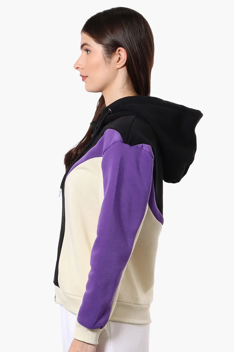 New Look Fleece Colour Block Hoodie - Black sold by Fairweather product image thumbnail 2