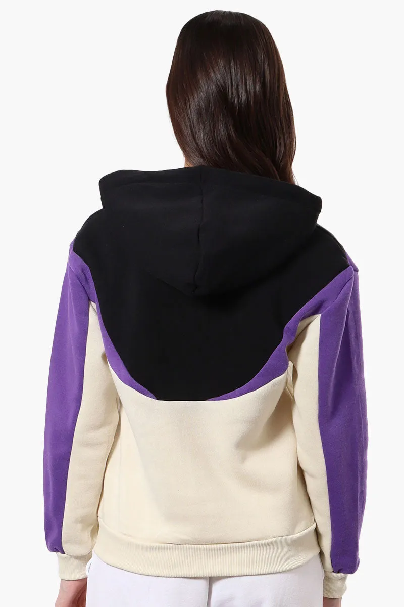 New Look Fleece Colour Block Hoodie - Black sold by Fairweather product image thumbnail 3
