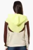New Look Fleece Colour Block Hoodie - Yellow sold by Fairweather