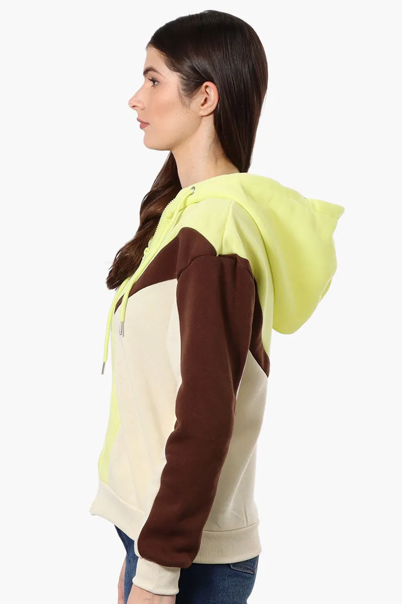 New Look Fleece Colour Block Hoodie - Yellow sold by Fairweather product image thumbnail 2