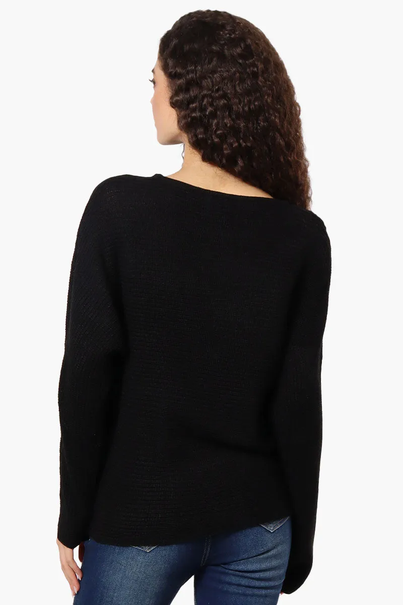 International INC Company Ribbed Pullover Sweater - Black sold by Fairweather product image thumbnail 3