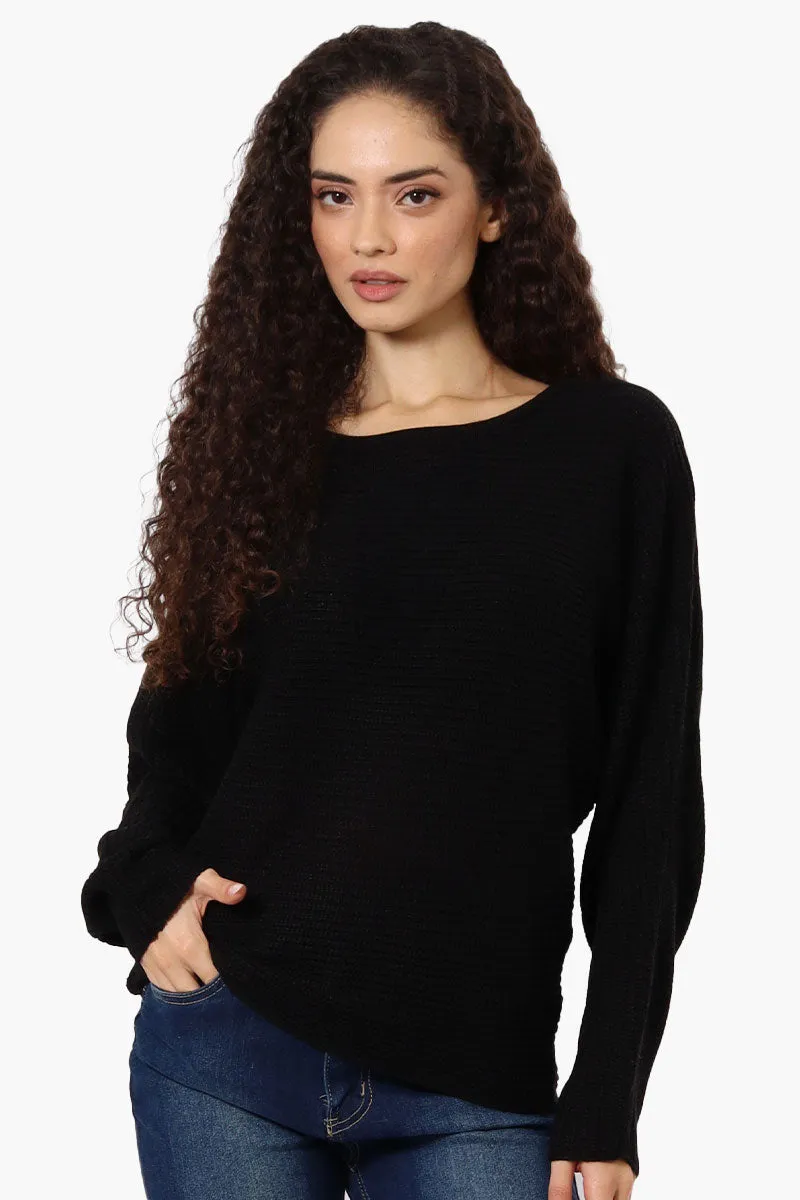 International INC Company Ribbed Pullover Sweater - Black sold by Fairweather